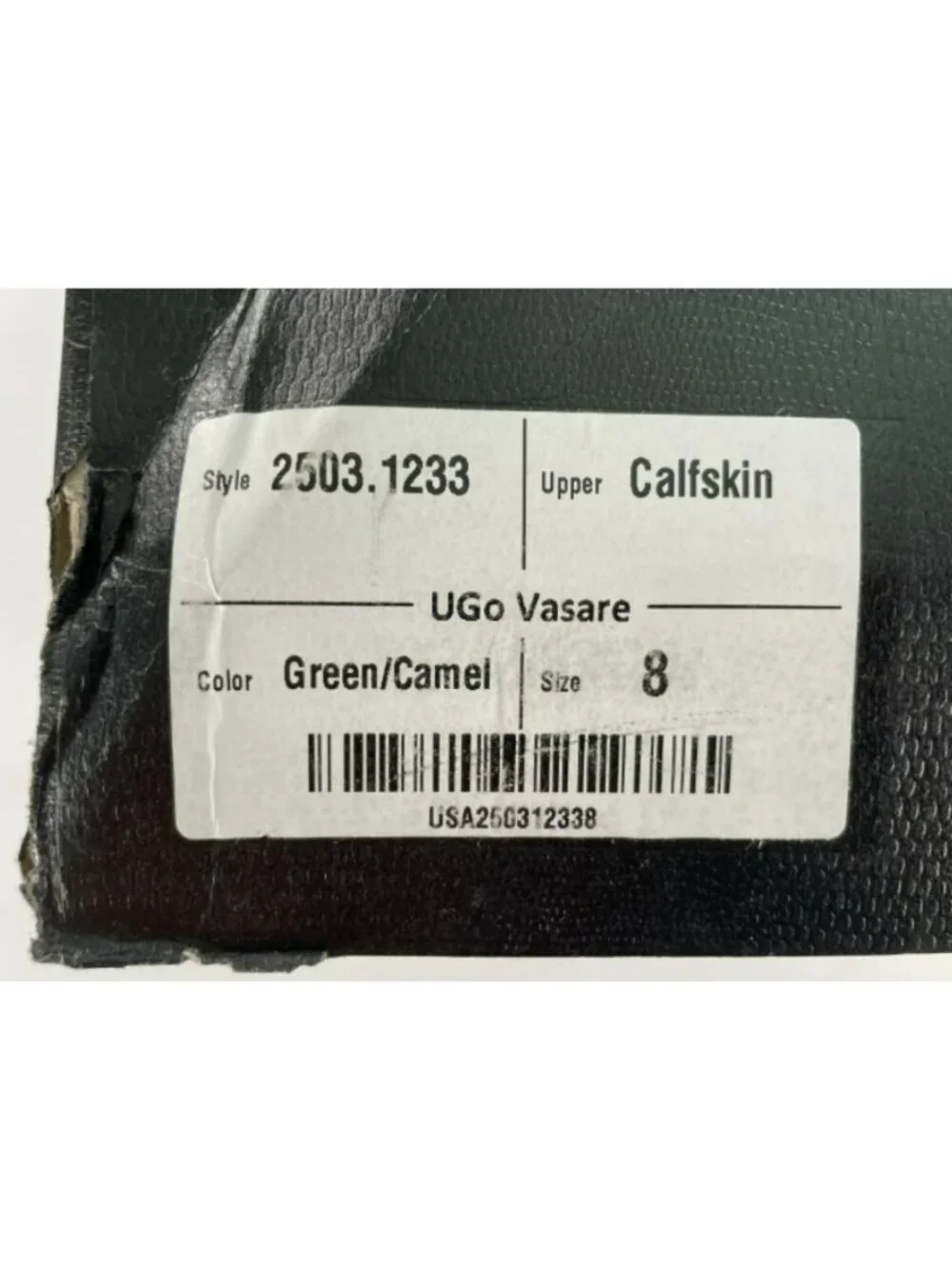 UGo Vasare Williams Green/Caramel Calfskin Oxford Shoes W/Dust Bags Men's Size 8